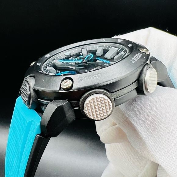 Casio G-Shock Black & Teal Resin Sport Watch